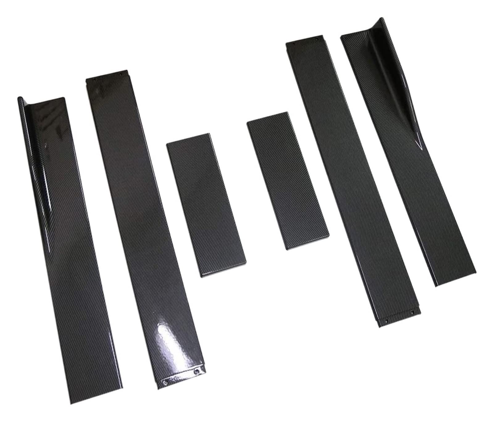DOPQNYLZW 2M 2,2M Seitenschweller Universal kompatibel mit Nissan 370Z 350Z Altima 2006-2022 Verlängerungssplitter Schürzensplitter Winglet Autozubehör(2.2M Carbon Fiber Lo) von DOPQNYLZW