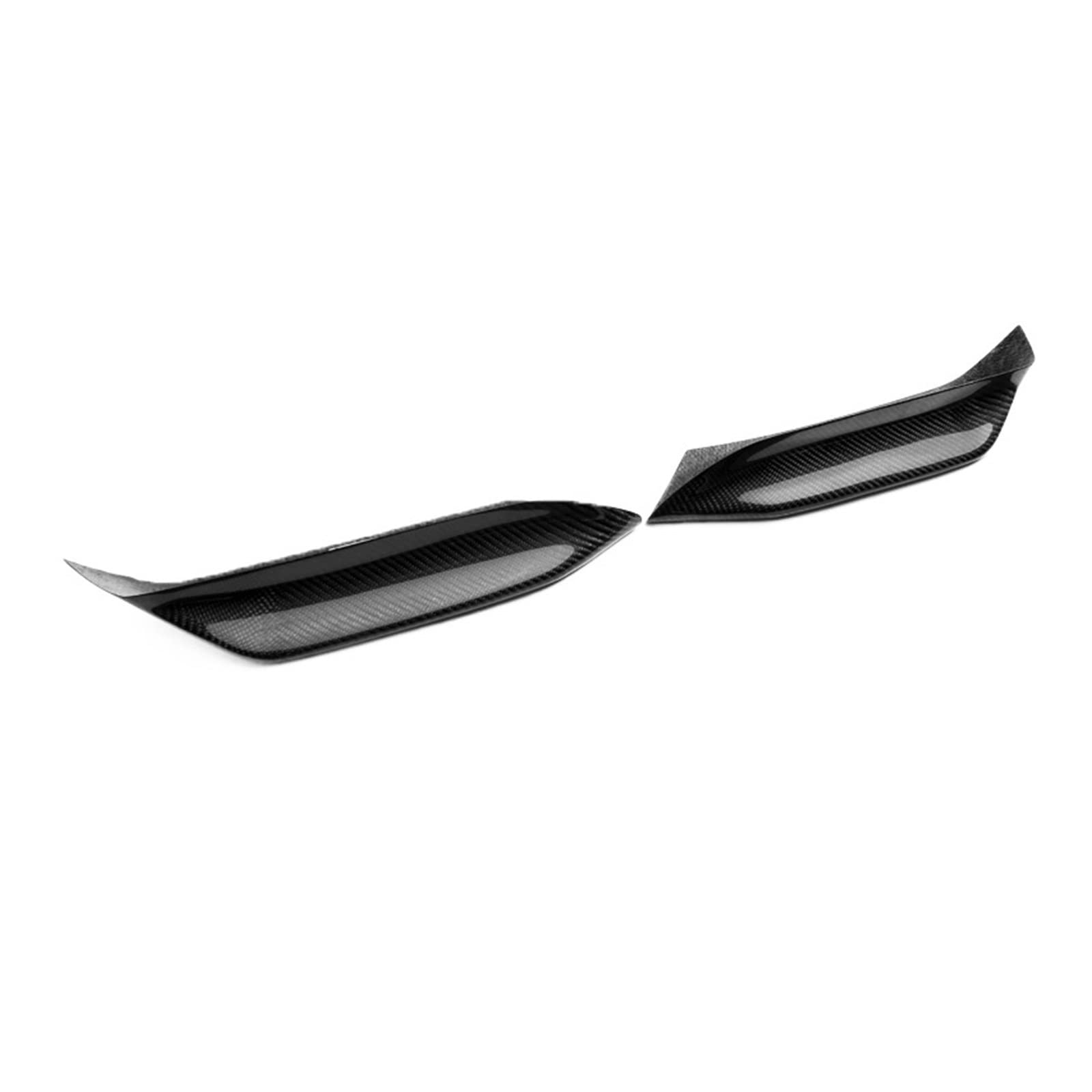 Frontlippensplitter, kompatibel mit BMW F80 M3 F82 M3 M4, Kohlefaser-Nebelscheinwerferverkleidungen, Canards, Klappen ab 2014 2015(2pairs) von DOPQNYLZW