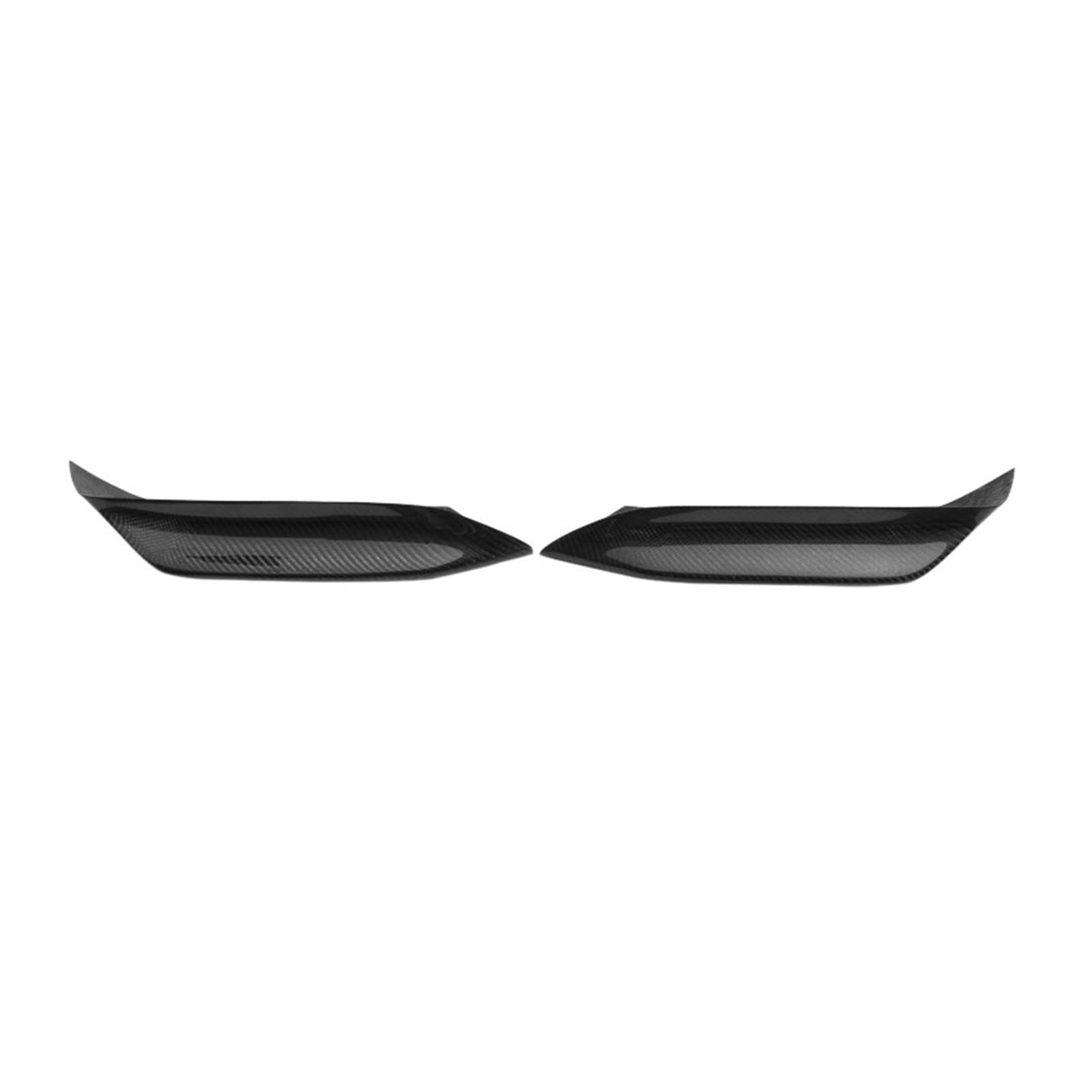 Frontlippensplitter, kompatibel mit BMW F80 M3 F82 M3 M4, Kohlefaser-Nebelscheinwerferverkleidungen, Canards, Klappen ab 2014 2015(Upper Splitter) von DOPQNYLZW