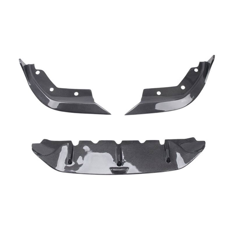 Frontstoßstangenlippe kompatibel mit BMW 3er G20 G21 M Sport 2017–2022, Kohlefaser-Frontstoßstangenlippe, Spoiler, Splitter, Schutz, 3 Stück/Set von DOPQNYLZW