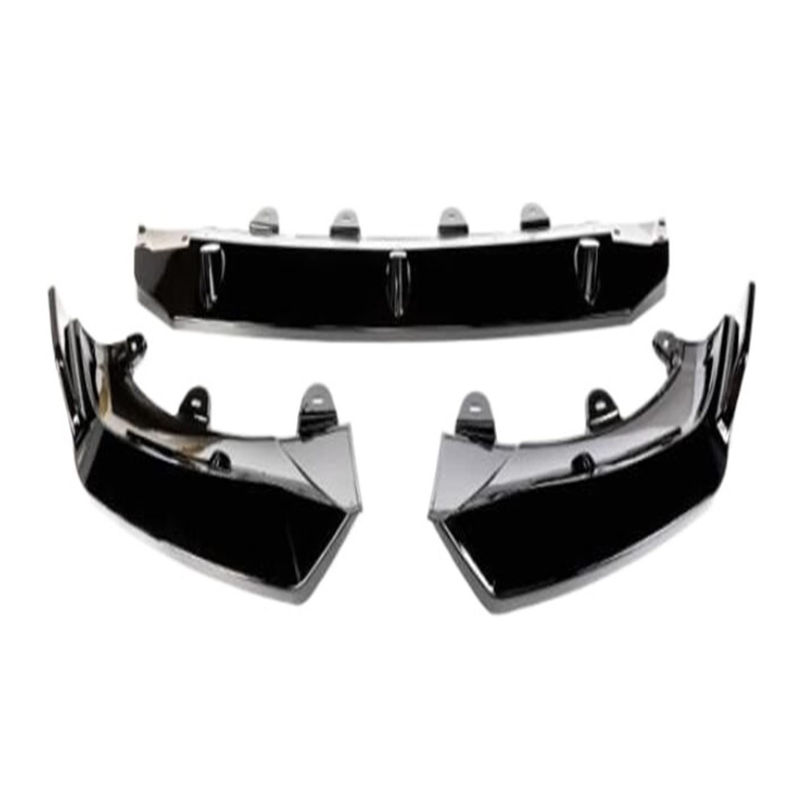 Hochwertiger ABS-Lack, Auto-Frontstoßstange, Lippenspoiler, Splitter, Schürzen, Abdeckung, kompatibel mit BMW X3 G08 2021 2022 2023(Gloss black) von DOPQNYLZW