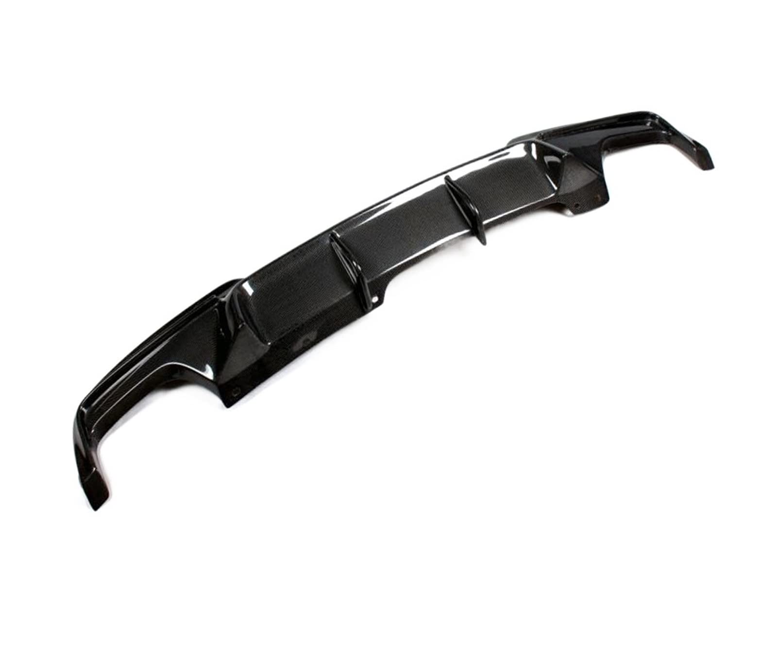 Kohlefaser/FRP Heckstoßstangen-Diffusor-Lippenspoiler, kompatibel mit BMW 525i 528i 5er F10 M Tech M Sport Limousine 2011–2016(B) von DOPQNYLZW