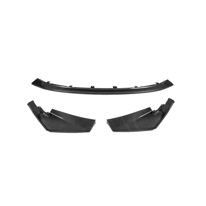 Kohlefaser-Frontlippe, Frontkinn-Spoiler-Splitter-Abdeckungen, kompatibel mit BMW M3 G80 M4 G82 G83 2020+, Kopf-Stoßstangenverlängerung, Auto-Styling(Dry Carbon Fiber) von DOPQNYLZW