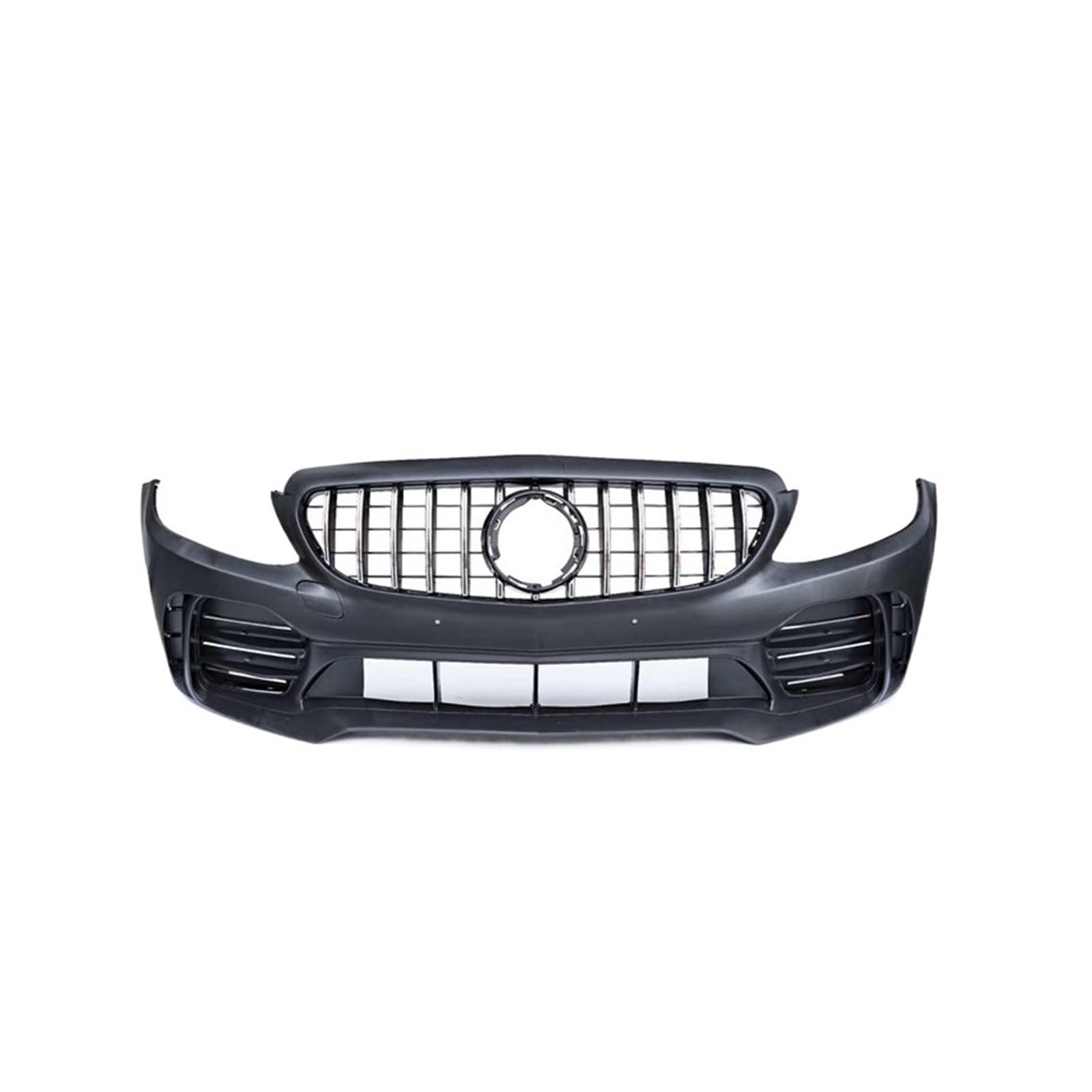 Kompatibel mit 2015–2020 Mercedes Benz Klasse C W205 C260L C200L C300 Coupé, Nachrüstung und Aufrüstung des GTR Wide Body mit großer umlaufender Front(Unpainted-02) von DOPQNYLZW