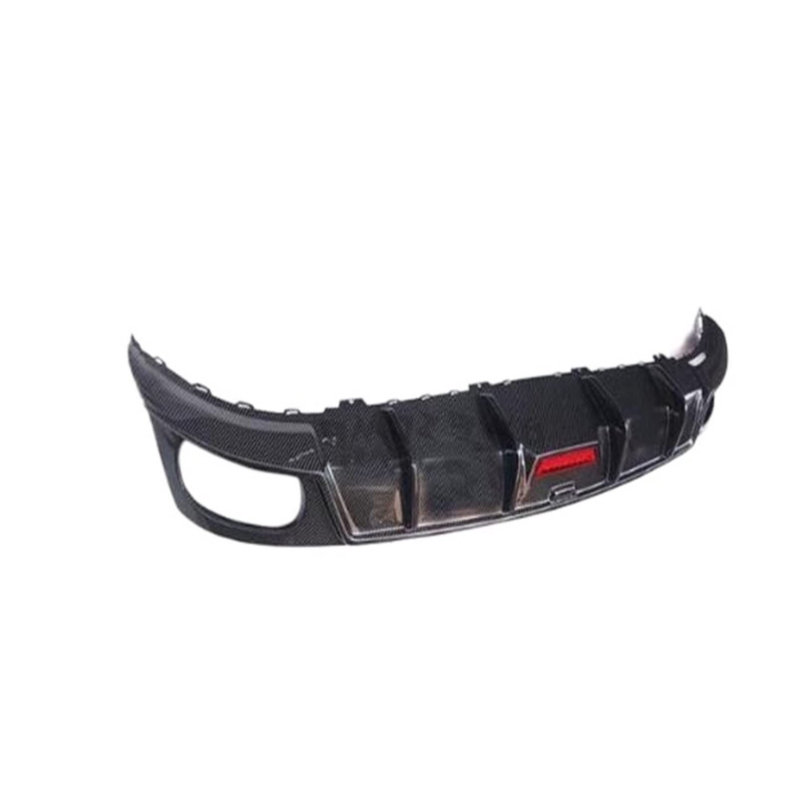 Real Carbon Fiber Heckstoßstangen-Lippendiffusor-Spoiler mit Auspuffspitze, kompatibel mit Q8 SQ8 2018 2019 2020 2022(A) von DOPQNYLZW