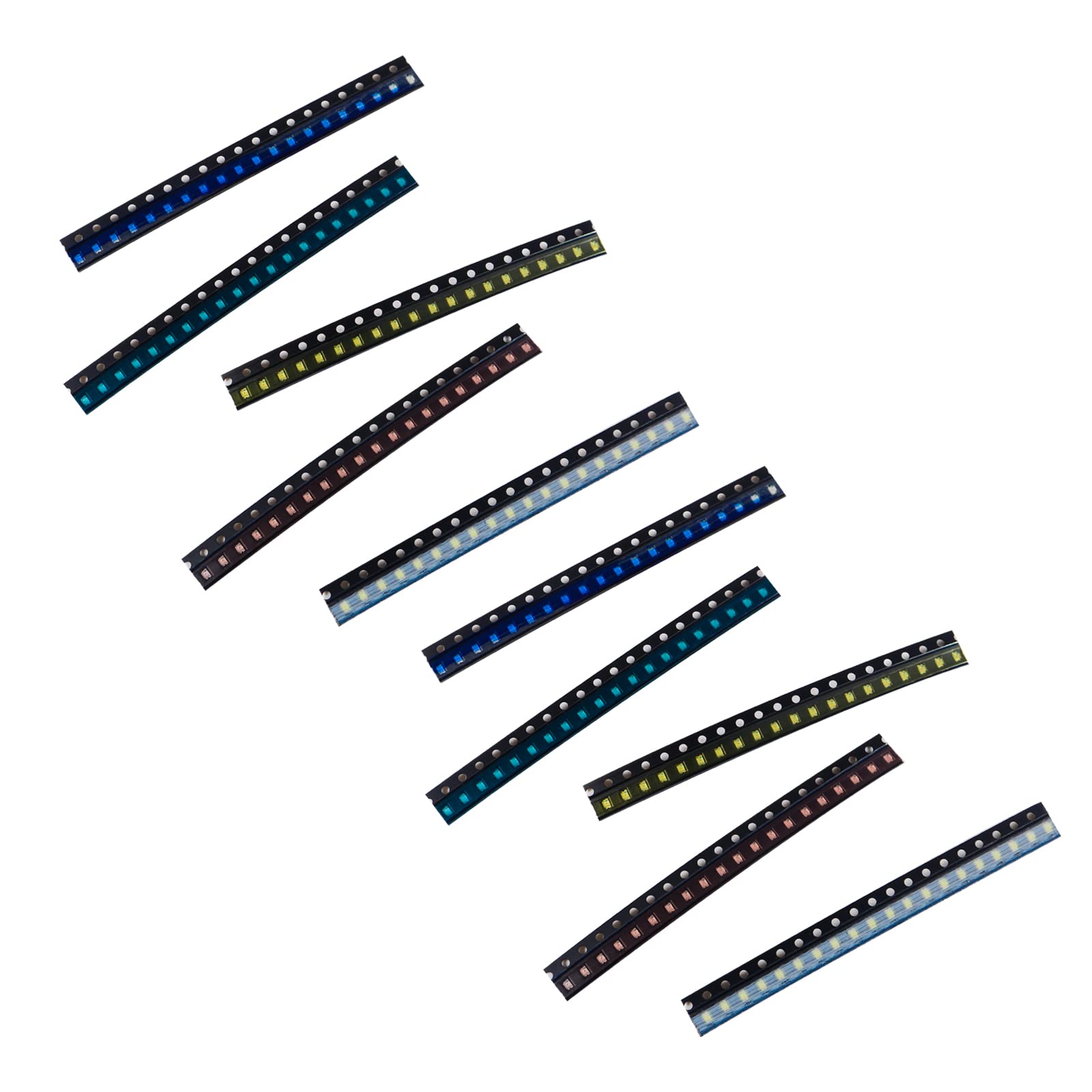0805 5 colours 200 Stück SMD-LED-Dioden-Set, 0805-Leuchten, verschiedene Dioden, SMD-LED-Dioden-Set, grün, rot, weiß, blau, gelb, Beleuchtungsbirne, jeweils 40 Stück Lampen, Leuchtdioden, 0805-LED-Set 0805 5 colours 200 Stück SMD-LED-Dioden-Set, 0805-Leuchten, verschiedene Dioden, SMD-LED-Dioden-Set, grün, rot, weiß, blau, gelb, Beleuchtungsbirne, jeweils 40 Stück Lampen, Leuchtdioden, 0805-LED-Set von DORHEA