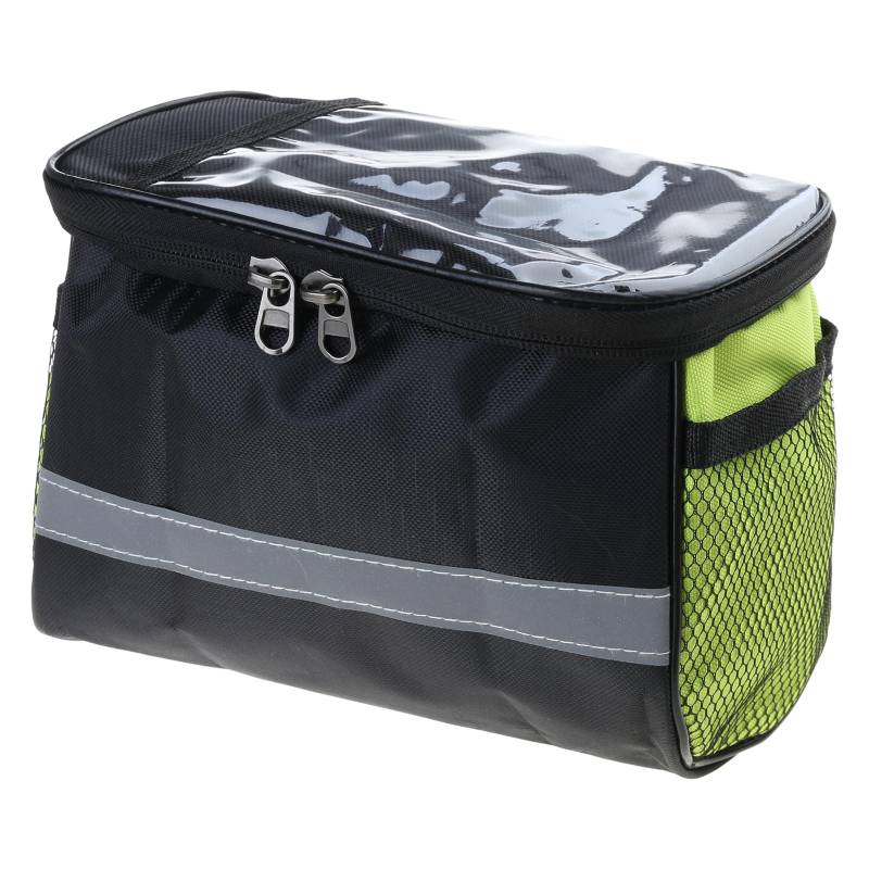 DOUDINGMAO Fahrrad-Lenkertasche, wasserdichte Handytasche, große Fahrrad-Front-Aufbewahrungstasche, Rahmengepäckträger-Organizer von DOUDINGMAO