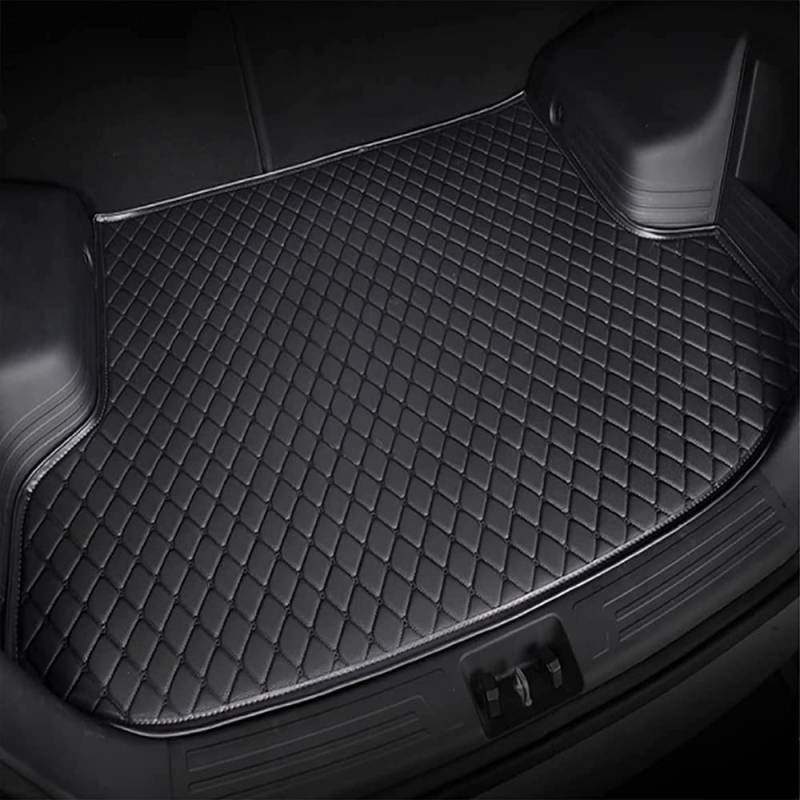 Auto Leder Kofferraummatte für A-u-di Q5 2017-2022 2023, Antirutschmatte Wasserdicht Kratzfeste Kofferraumwanne Kofferraumschutz,Black von DOUII