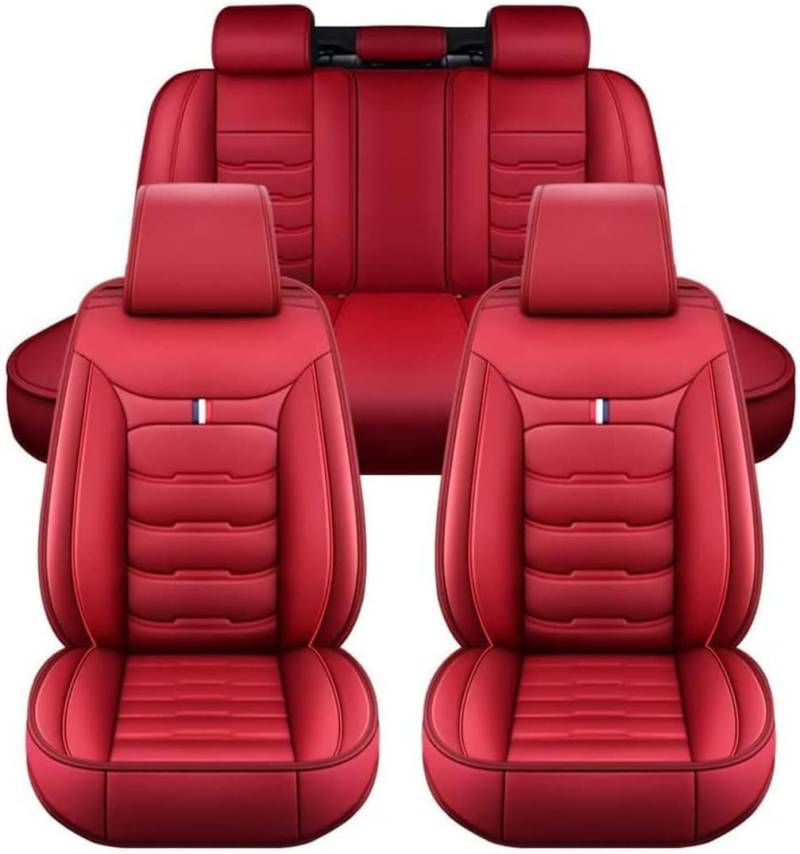 DOUII Auto Sitzbezüge Set für BMW 2er F45 Active Tourer 2014-2022 2023 2024 2025, Wasserdichter Verschleißfest Komfortabler Autositzbezug Sitzschoner Zubehör,Red von DOUII