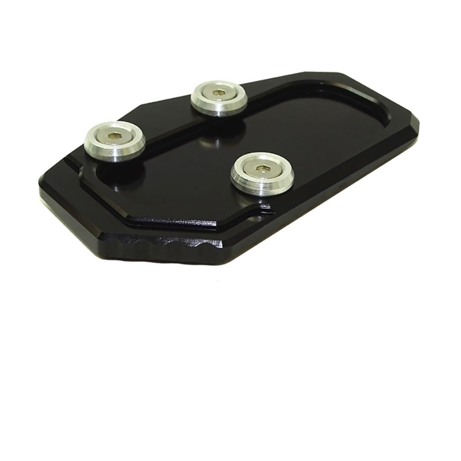 DOUKI Motorrad Seitenständerplatte Pad Für bm&w R1200RT R1200 RT R 1200 RT 2014-2018 Motorrad CNC Kickstand Fuß Seitenständer Verlängerung Vergrößern Pad Stützplatte (Color : Black) von DOUKI