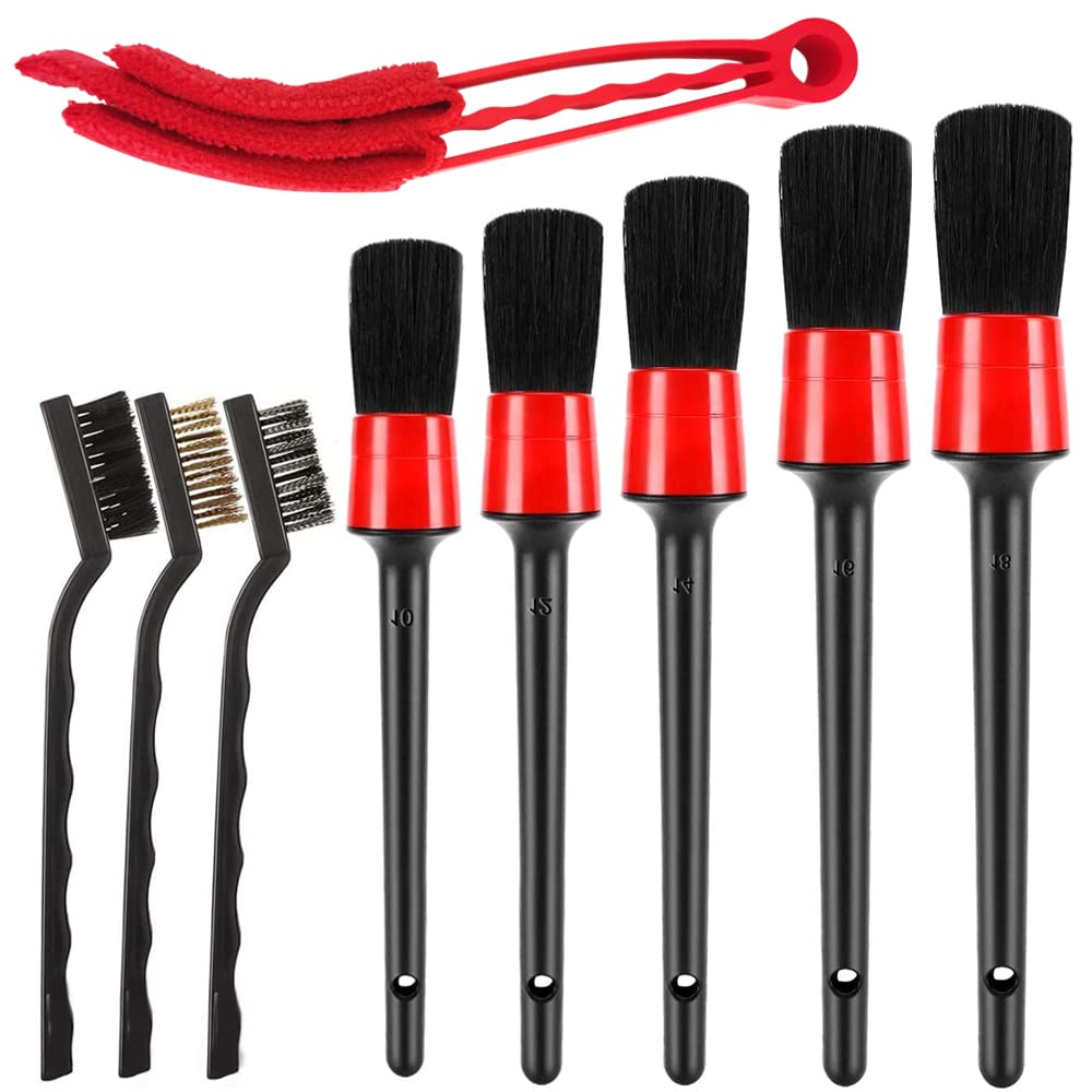 DOULEIN Auto Reinigung Pinsel Set ,9 Pcs Auto Detailing Bürsten Set Auto Reinigungswerkzeug ,für Autos Innenraums, Außen, Motor, Lüftungsschlitze, Armaturenbret DOULEIN Auto Reinigung Pinsel Set ,9 Pcs Auto Detailing Bürsten Set Auto Reinigungswerkzeug ,für Autos Innenraums, Außen, Motor, Lüftungsschlitze, Armaturenbret von DOULEIN