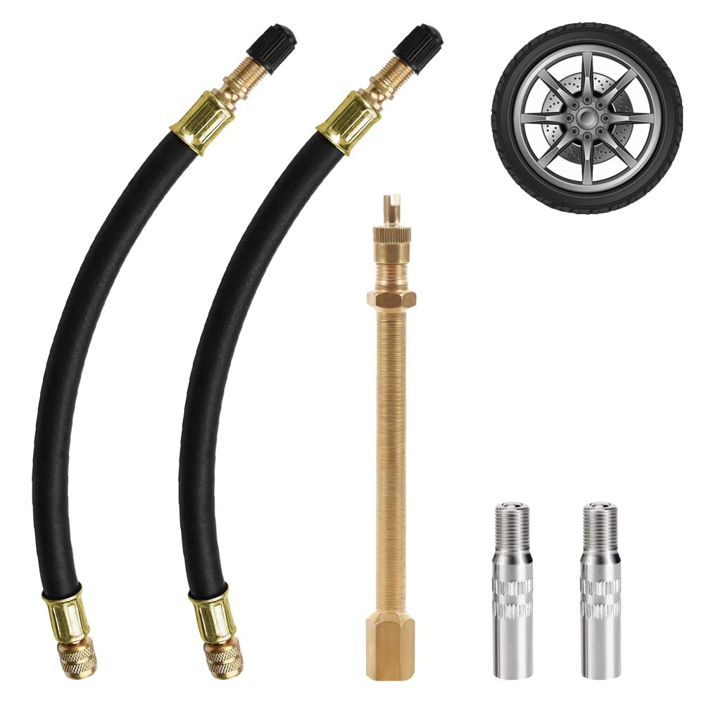 DOUSELLA 5 Stück Auto Reifen Ventilverlängerungen Messing Autoventil Ventilverlängerung Flexible 18cm Gummi Reifen Ventil Kupfer Ventiladapter Reifen Verlängerung Adapter für Auto Motorrad Fahrrad DOUSELLA 5 Stück Auto Reifen Ventilverlängerungen Messing Autoventil Ventilverlängerung Flexible 18cm Gummi Reifen Ventil Kupfer Ventiladapter Reifen Verlängerung Adapter für Auto Motorrad Fahrrad von DOUSELLA