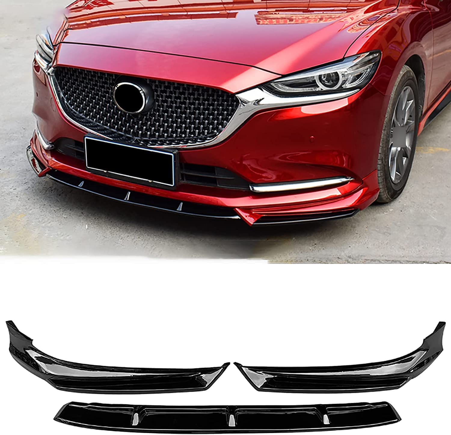 DOUZLE Auto-frontlippe ABS Spoiler, für Mazda 6 2020 2021 Frontschürze Lippe Auto Frontlippe Separator Car Karosserie-Anbauteile DOUZLE Auto-frontlippe ABS Spoiler, für Mazda 6 2020 2021 Frontschürze Lippe Auto Frontlippe Separator Car Karosserie-Anbauteile von DOUZLE