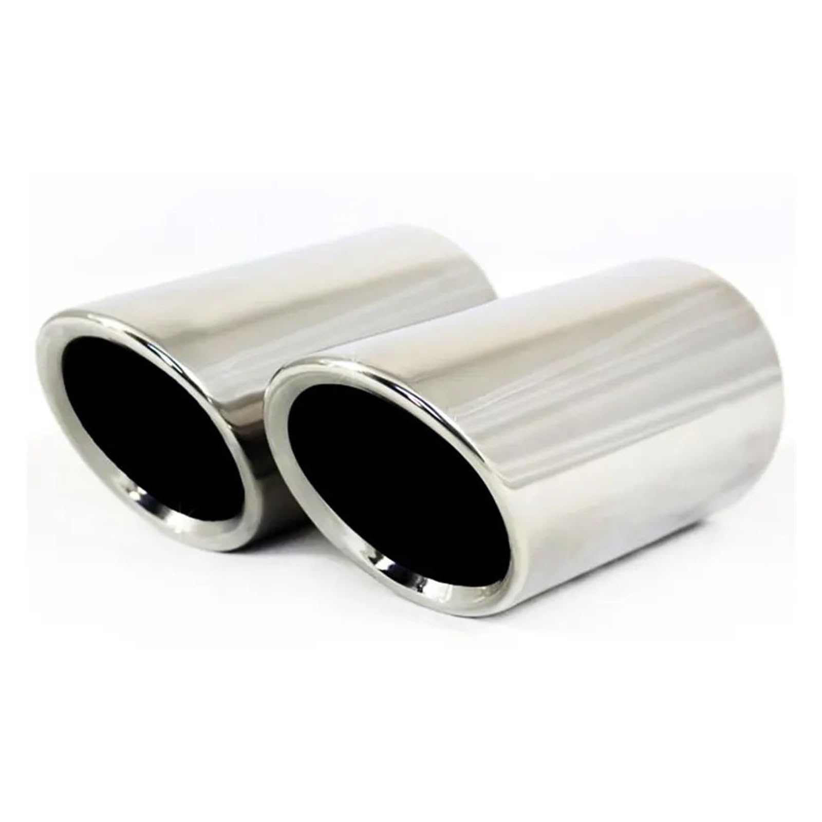 Auspuffblende 1 Paar Universal-Auto-Edelstahl-Auspuff-Schalldämpfer-TIPP-Rohre Zubehör Auspuffendrohr(Silver) von DPEDFVXVMR