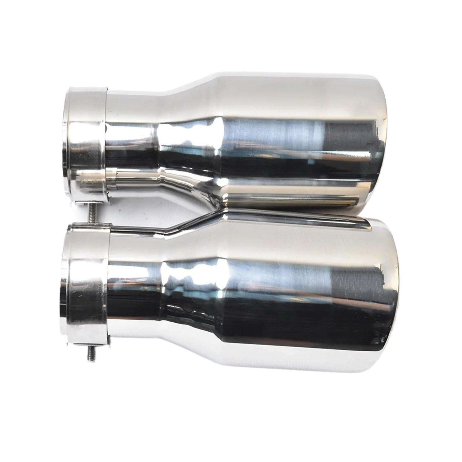 Auspuffblende 1 Stück Auto Helle Schwanz Kehle Auspuff Endrohr Edelstahl Schalldämpfer Spitze Auspuffendrohr(63-89mm) von DPEDFVXVMR