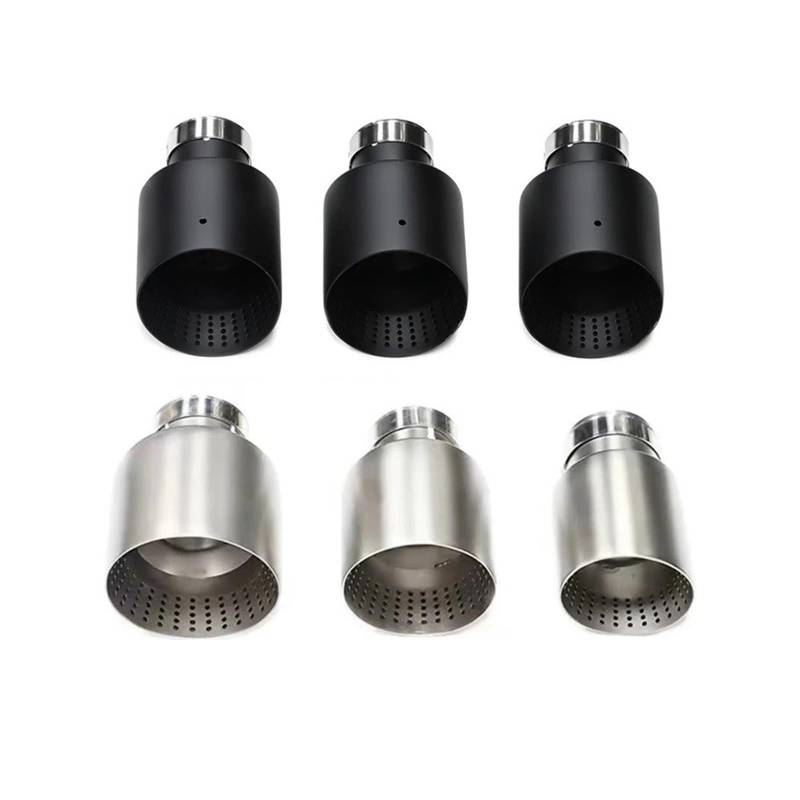 Auspuffblende 1 Stück Für GTI MK7 Für Golf 7 Auto Universal-Auspuffblende Matt Edelstahl Schalldämpfer Spitze Düse 63MM 60mm Auspuffendrohr(B ID57MM OD101MM) von DPEDFVXVMR