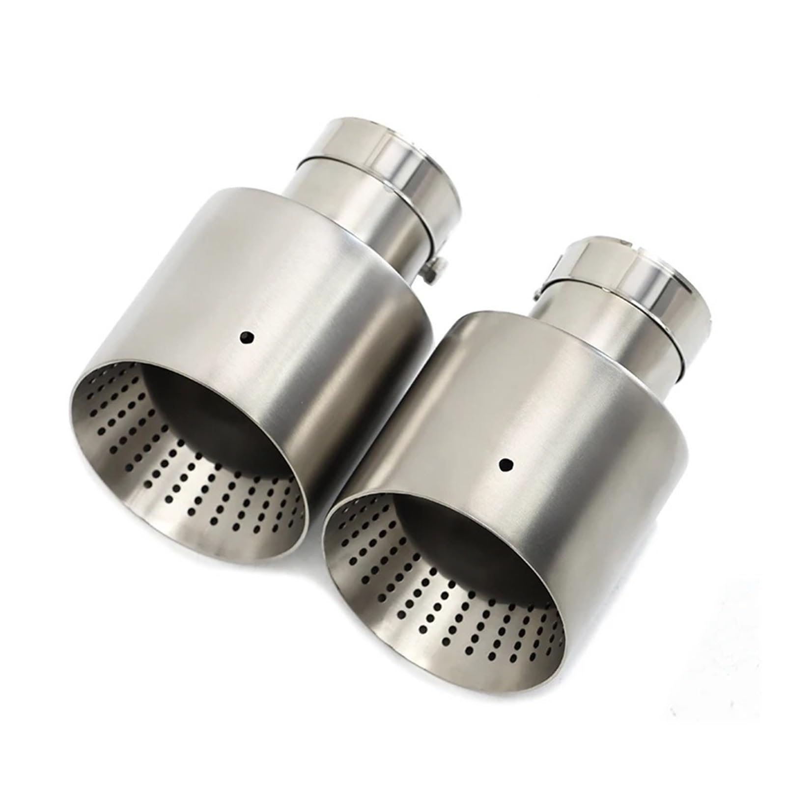 Auspuffblende 1 Stück Für GTI MK7 Für Golf7 Auto Universal-Auspuffblende Matt Edelstahl Schalldämpfer Spitze Düse 60MM 63mm Auspuffendrohr(ID63MMOD101MM) von DPEDFVXVMR