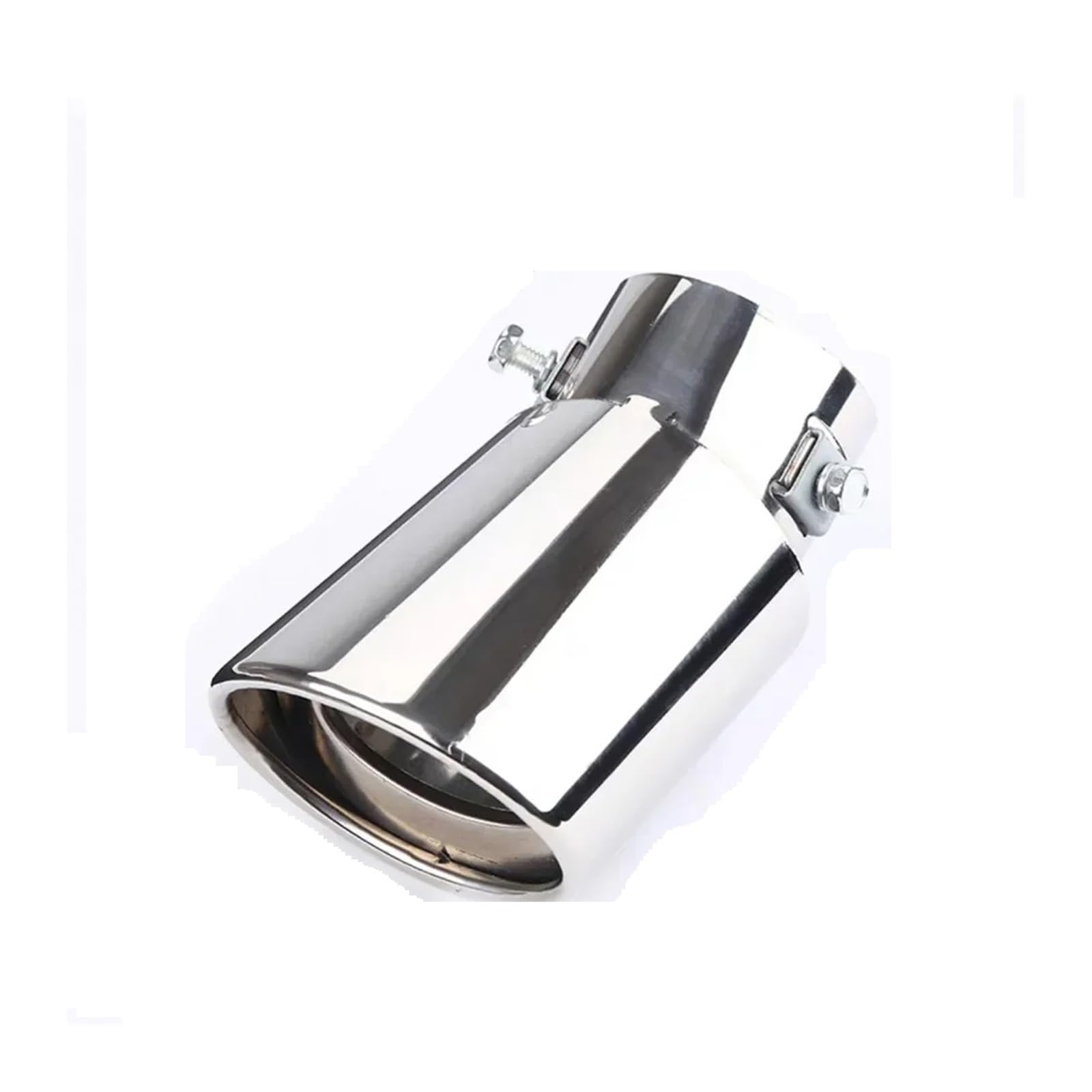 Auspuffblende 1PCS Universal Auto Auto Hinten Schwanz Throat Liner Zubehör Stahl Rohr Chrome Trim Modifizierte Auspuff Spitze Edelstahl Auspuffendrohr(2) von DPEDFVXVMR