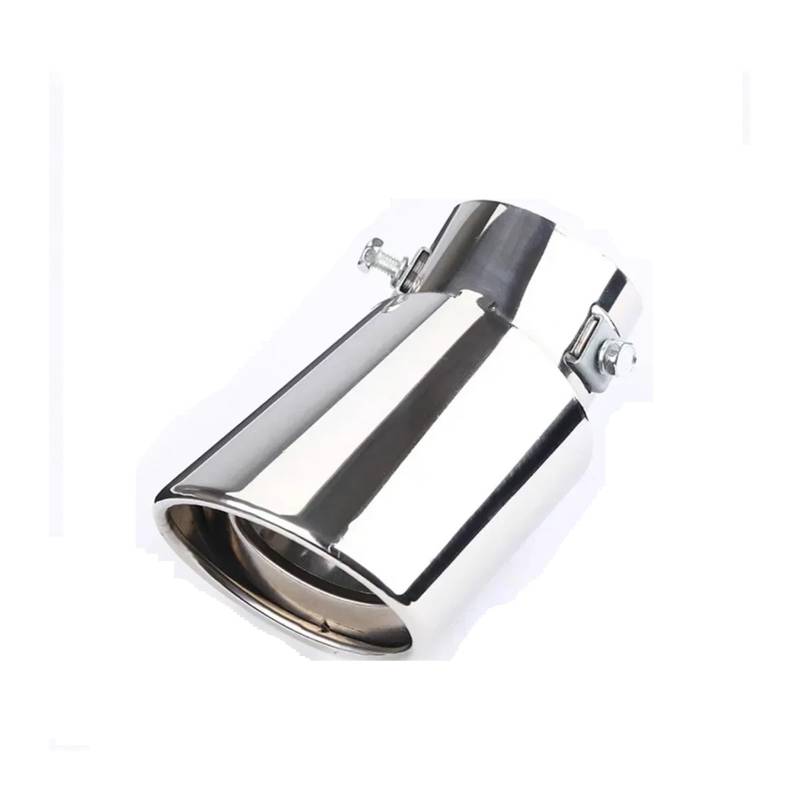 Auspuffblende 1PCS Universal Auto Auto Hinten Schwanz Throat Liner Zubehör Stahl Rohr Chrome Trim Modifizierte Auspuff Spitze Edelstahl Auspuffendrohr(2) von DPEDFVXVMR