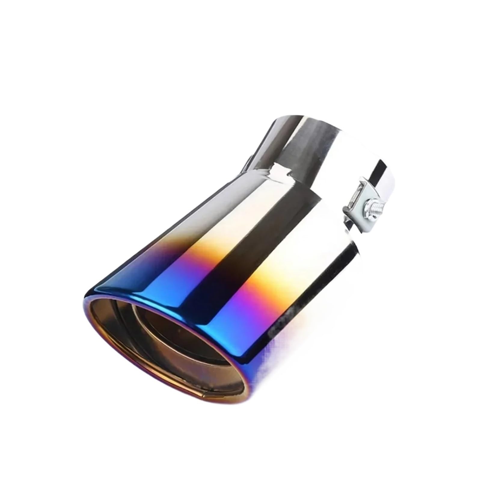 Auspuffblende 1PCS Universal Auto Auto Hinten Schwanz Throat Liner Zubehör Stahl Rohr Chrome Trim Modifizierte Auspuff Spitze Edelstahl Auspuffendrohr(5) von DPEDFVXVMR