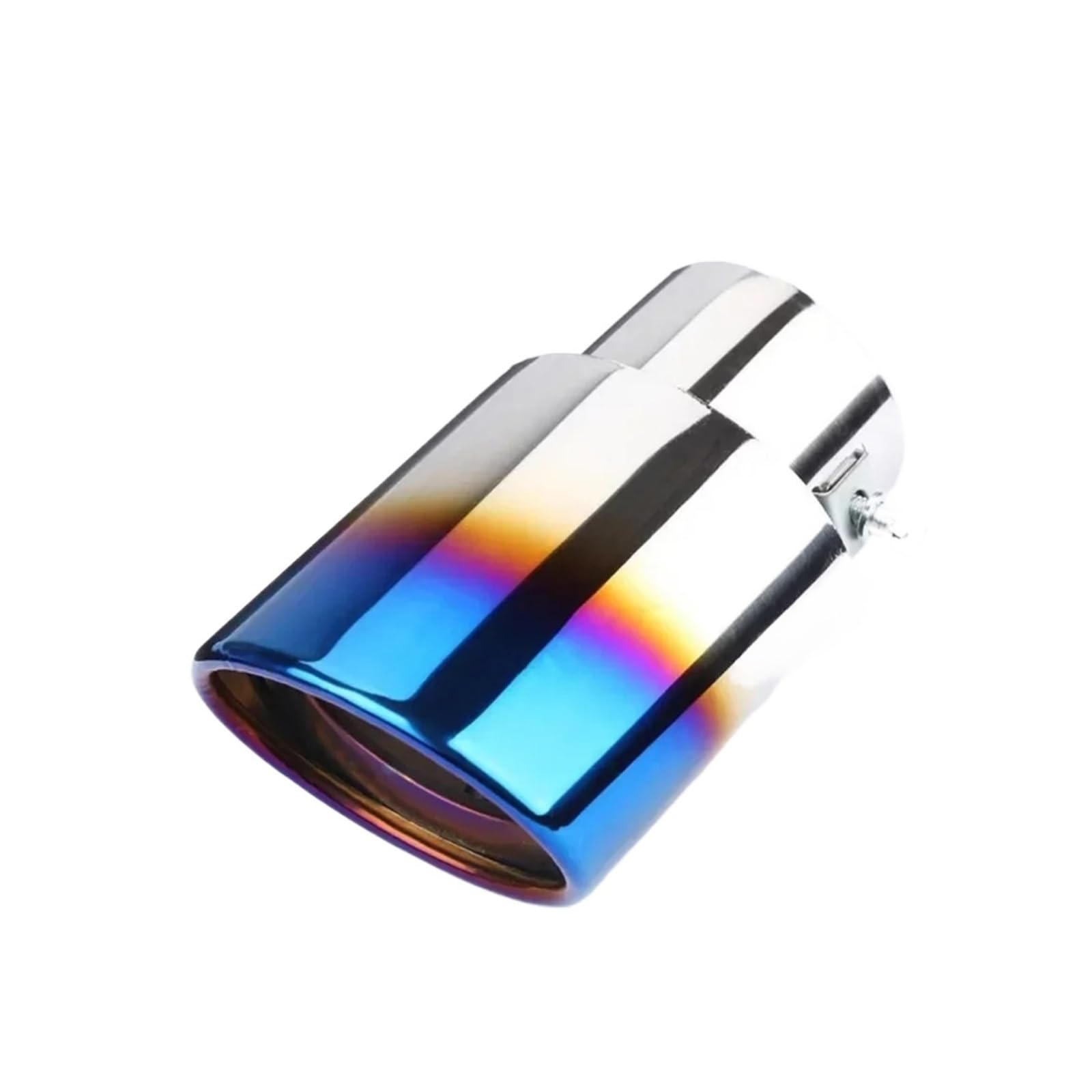 Auspuffblende 1PCS Universal Auto Auto Hinten Schwanz Throat Liner Zubehör Stahl Rohr Chrome Trim Modifizierte Auspuff Spitze Edelstahl Auspuffendrohr(6) von DPEDFVXVMR