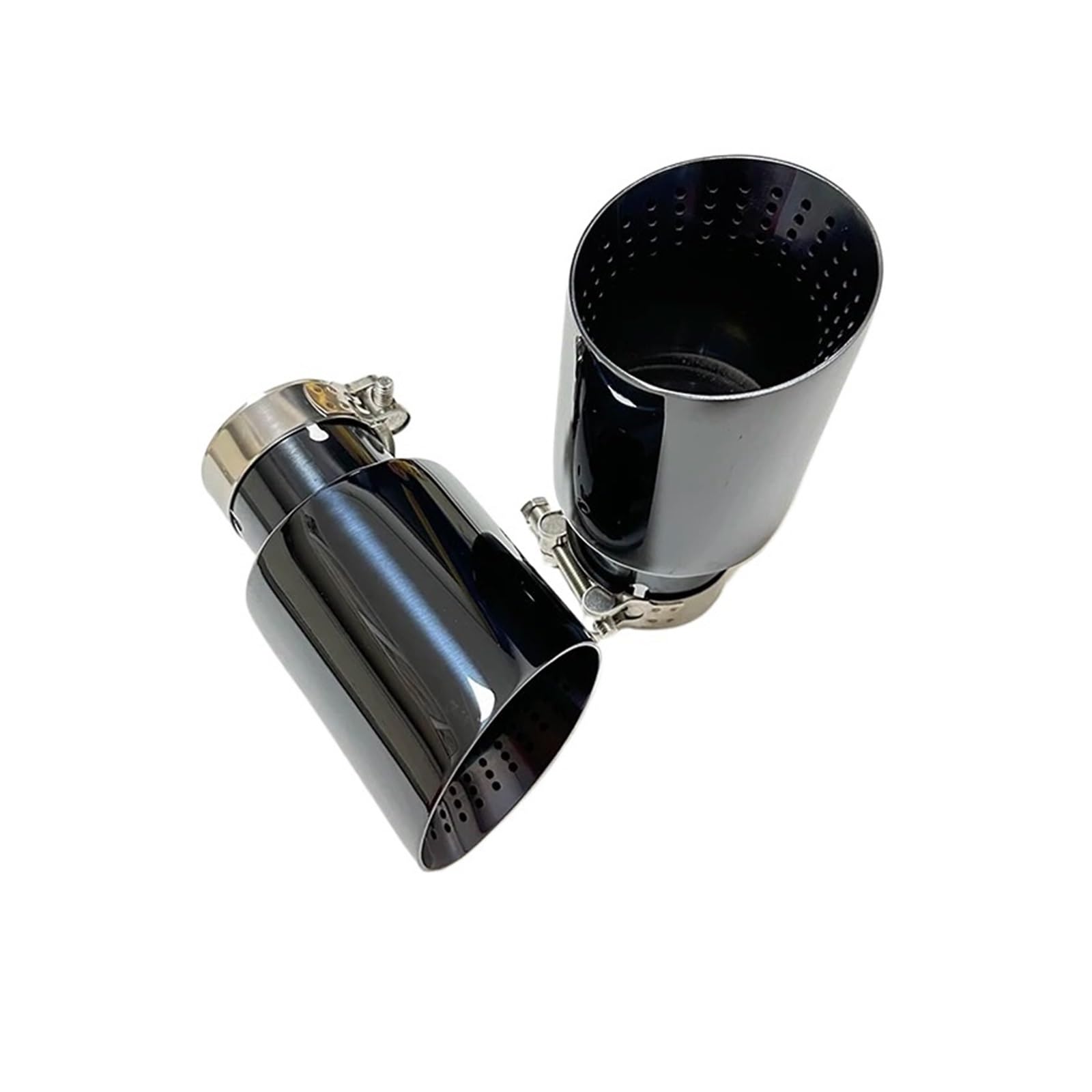 Auspuffblende Auto-Auspuffdüse Edelstahl Schwarz Großer Durchmesser 101mm 114mm Schalldämpfer-Enddüse Auspuffendrohr(67mm-101mm) von DPEDFVXVMR
