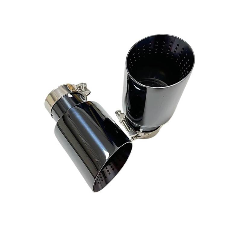Auspuffblende Auto-Auspuffdüse Edelstahl Schwarz Großer Durchmesser 101mm 114mm Schalldämpfer-Enddüse Auspuffendrohr(67mm-101mm) von DPEDFVXVMR