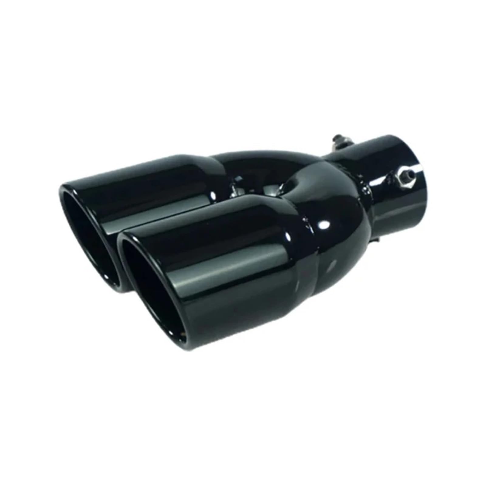 Auspuffblende Auto-Auspuffspitze Einlass 63 Mm Heckkehle 76 Schräge Doppelauslass-Auspuffanlagen Düsenschalldämpfer Edelstahl-Auspuffrohr Auspuffendrohr(Black Straight) von DPEDFVXVMR