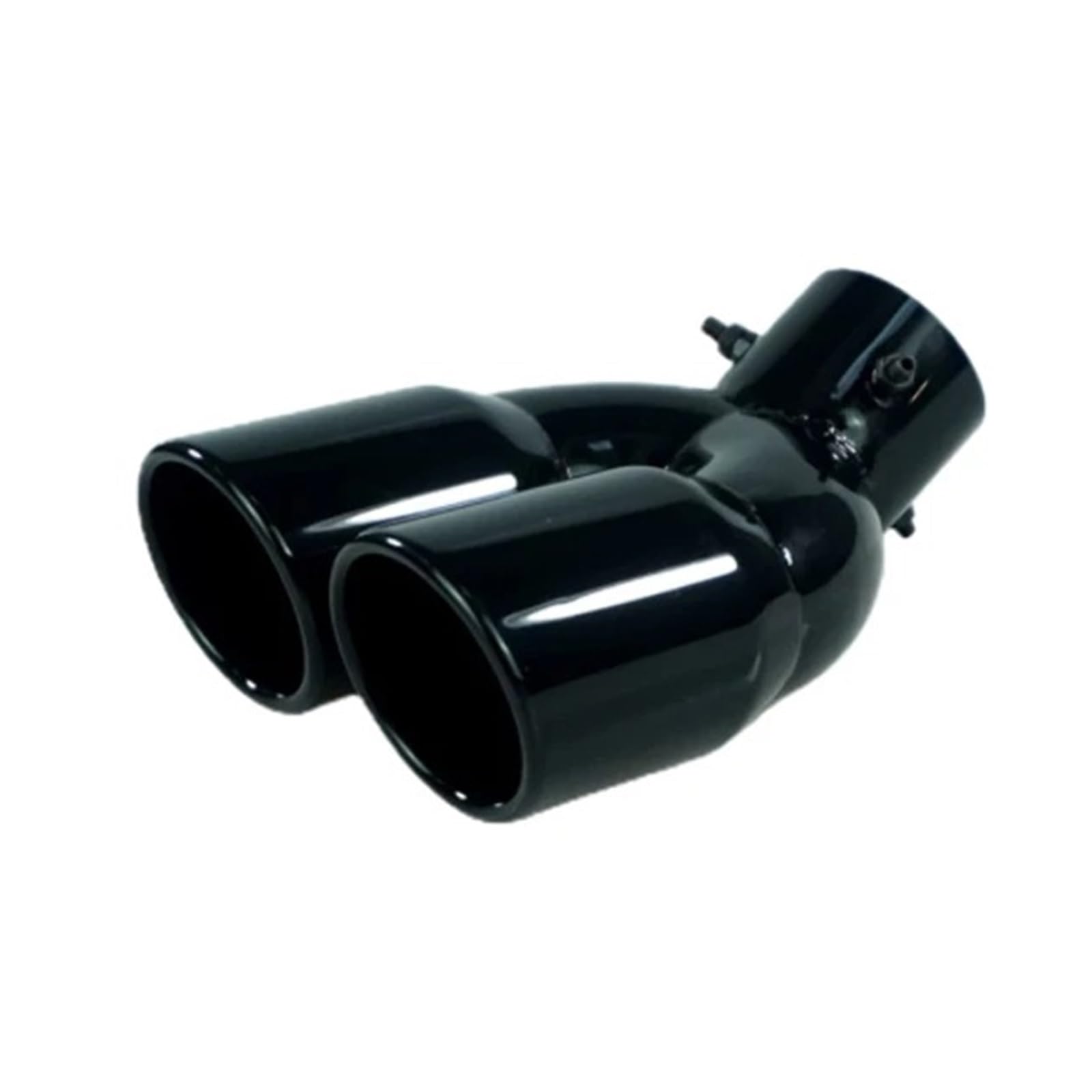 Auspuffblende Auto-Auspuffspitze Einlass 63Mm Edelstahl Doppelauslass Schalldämpfer Endrohr Auspuffendrohr Auspuffendrohr(Black W) von DPEDFVXVMR