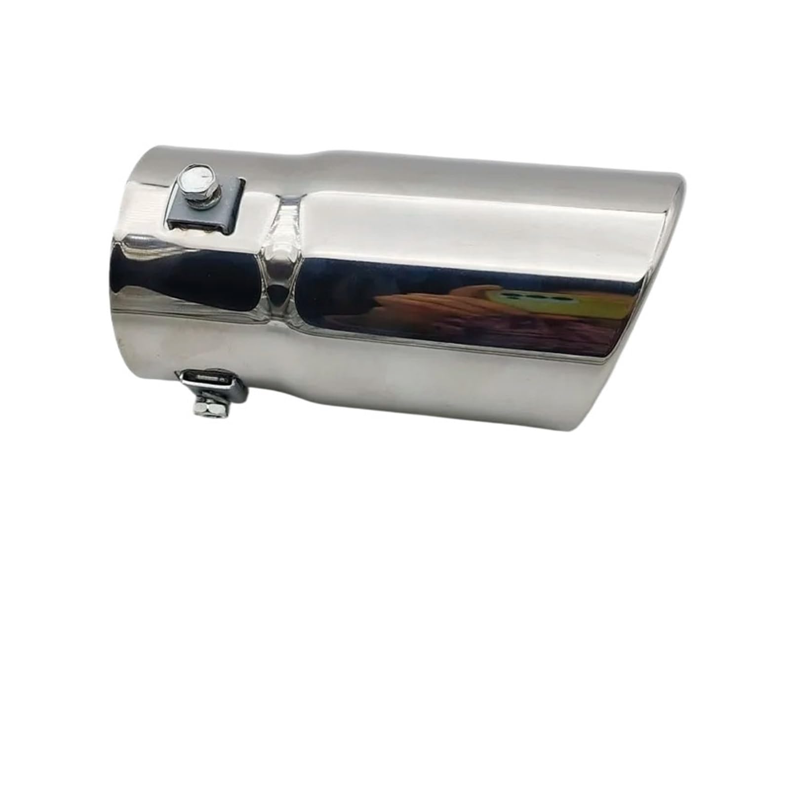 Auspuffblende Auto Styling 70mm Einlass 76mm Edelstahl Auto Extenrior Teile Universal Carbon Auspuff Schwanz Schalldämpfer Spitze Auslass Auspuffrohr Auspuffendrohr(3 Bevel 330) von DPEDFVXVMR