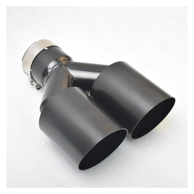 Auspuffblende Automotive 304 Edelstahlteile Elektrophorese Schalldämpfer Auslassspitze Universal Import Doppeltes Hinteres Auspuffendrohr Auspuffendrohr(73MM IN-102MM Out) von DPEDFVXVMR