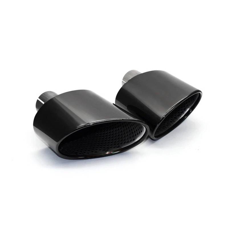 Auspuffblende Für A3 Für A4 Für A5 Für A6 Für A7 RS3 RS4 RS5 RS6 RS7 Auto Oval Auspuff Endrohr Düse Auspuff System Schalldämpfer Auspuffendrohr(Black) von DPEDFVXVMR