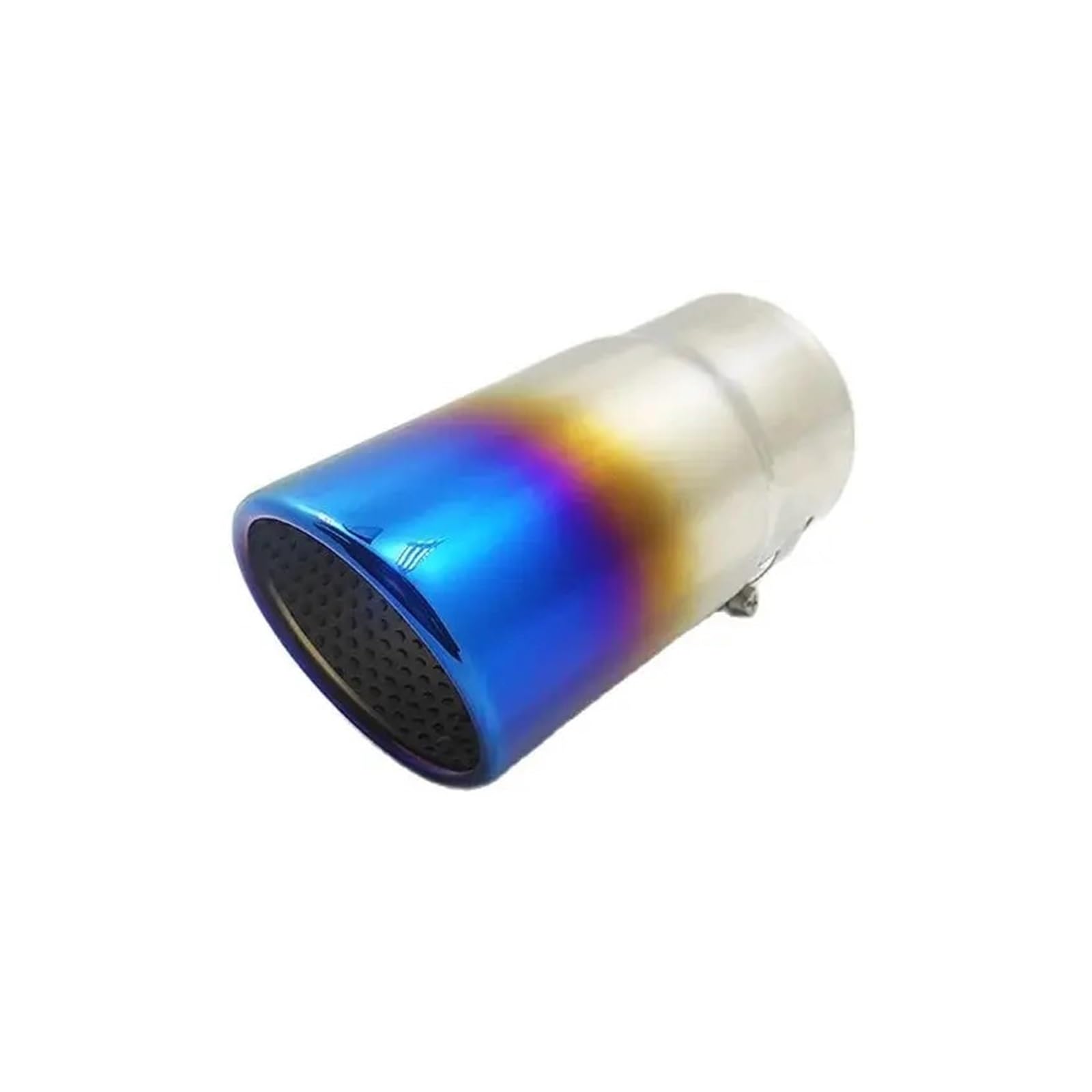 Auspuffblende Für A4 Für Tiguan Automobil Modifikation Teile Auspuffrohr Schalldämpfer 1Pc Edelstahl Auspuff Hinten Schalldämpfer Geeignet Auspuffendrohr(Blue) von DPEDFVXVMR