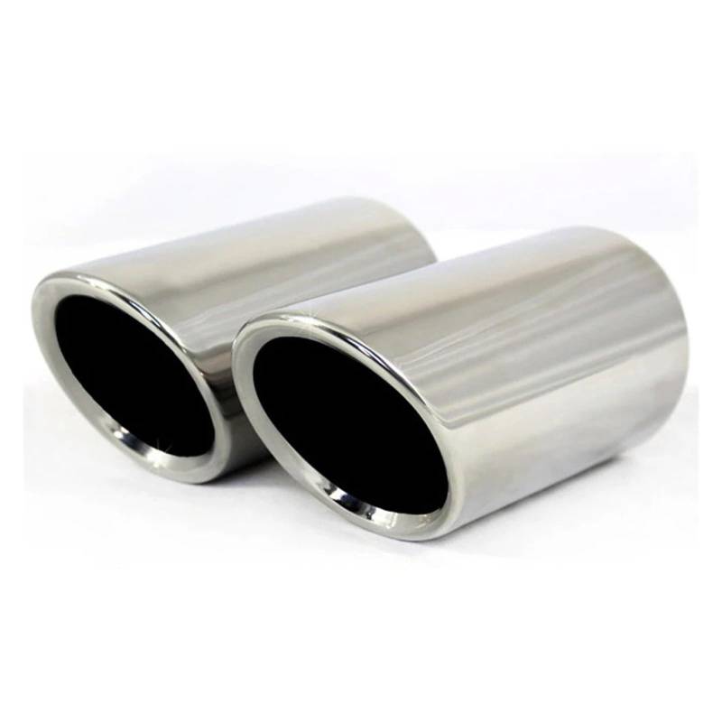 Auspuffblende Für Sagitar Für Lavida Für Bora Für Golf Für Tiguan Für Scirocco 1.4T Autoauspuff Edelstahl-Schalldämpfer-Endrohre Auspuffendrohr(Silver) von DPEDFVXVMR