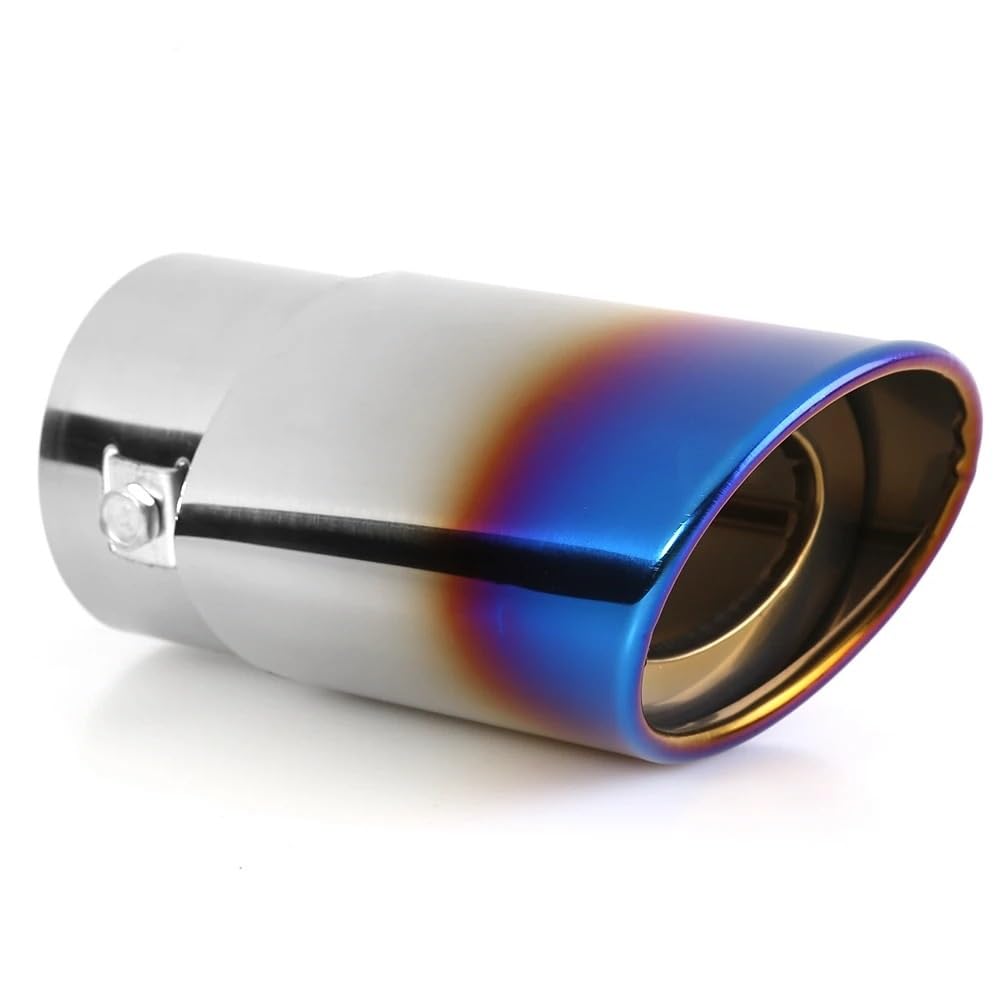 Auspuffblende Universal Auto Auspuff Schalldämpfer Schwanz Kehle Edelstahl Schalldämpfer Spitze Auspuffendrohr(Style E) von DPEDFVXVMR