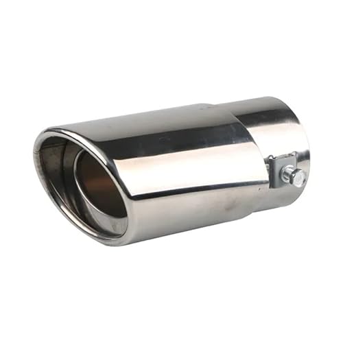 Auspuffblende Universal Auto Auspuff Schalldämpfer Spitze Runde Edelstahl Schwanz Hinten Rohr Auspuffendrohr(A) von DPEDFVXVMR