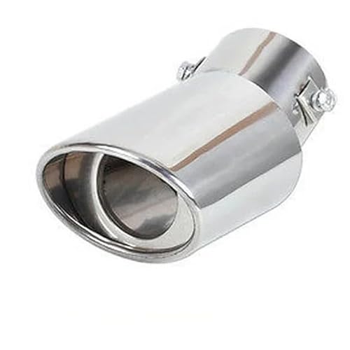Auspuffblende Universal Auto Auspuff Schalldämpfer Spitze Runde Edelstahl Schwanz Hinten Rohr Auspuffendrohr(B) von DPEDFVXVMR