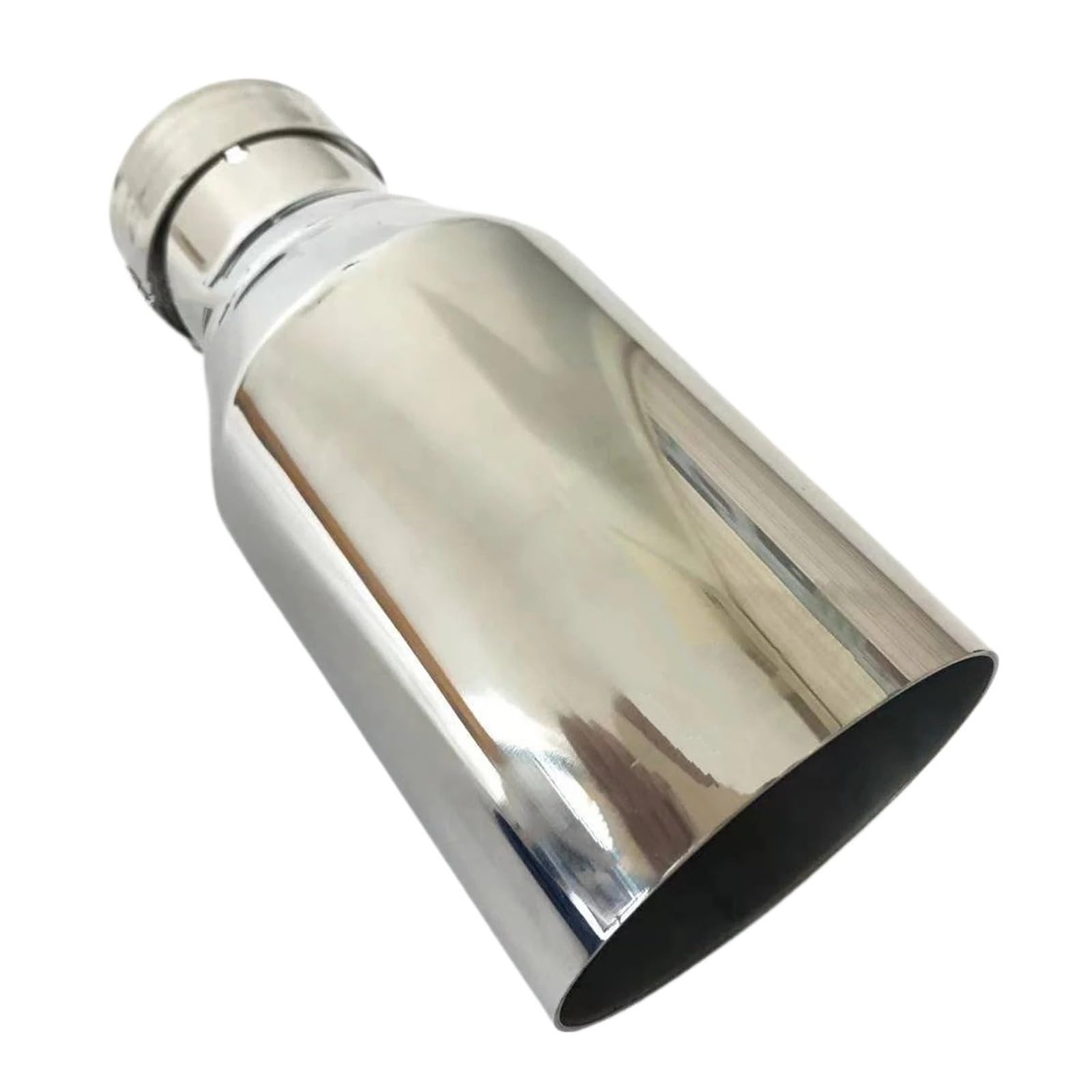Auspuffblende Universal Auto Flache Kante Edelstahl Auspuffrohr Schalldämpfer Änderung Zubehör Auspuffendrohr(66MM IN- 76MM Out) von DPEDFVXVMR
