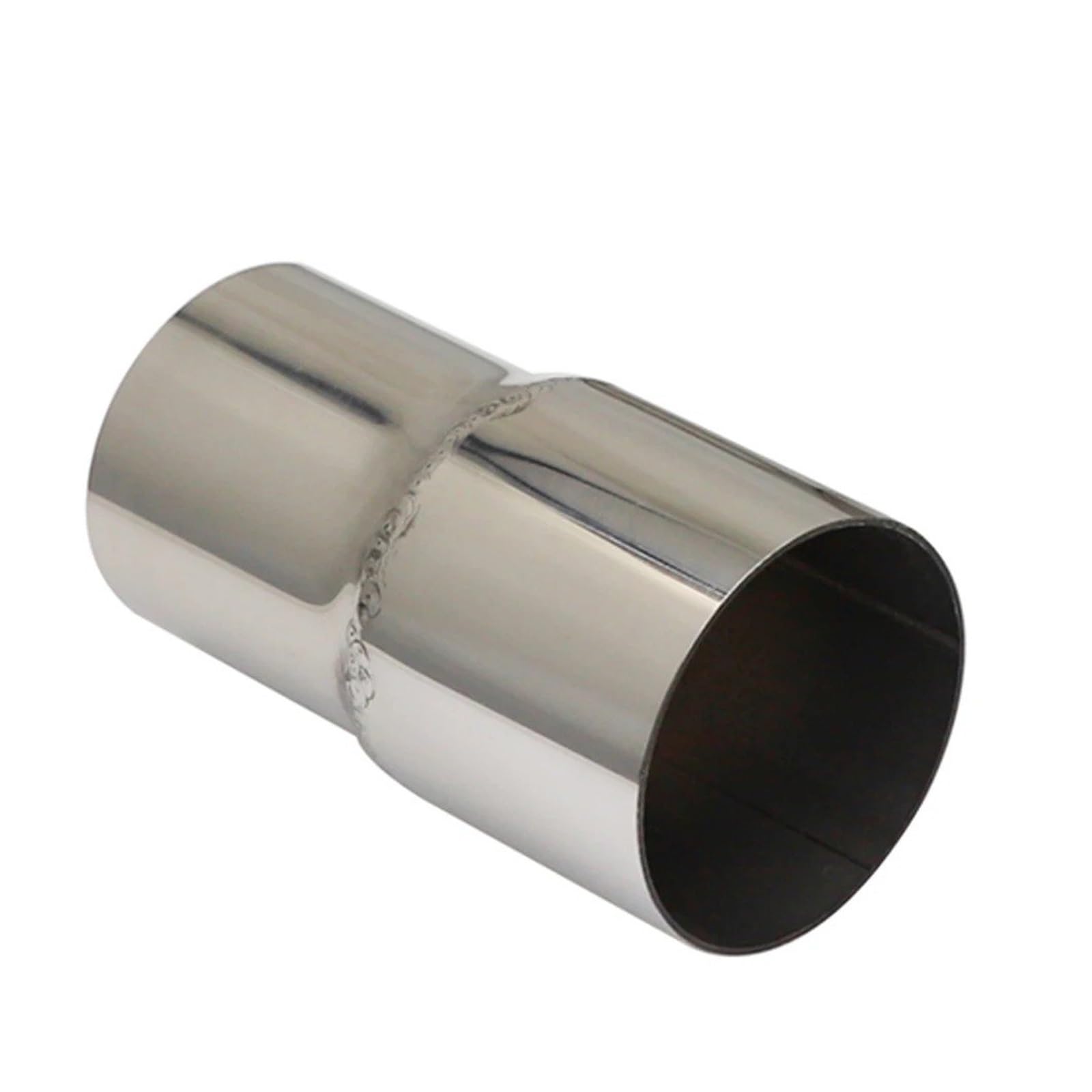Auspuffblende Universal Auto Motorrad Edelstahl Schalldämpfer Pipeline Gerade Adapter Minderer Auspuff Geschweißte Rohr Auspuffendrohr(O.D 54mm-57mm) von DPEDFVXVMR