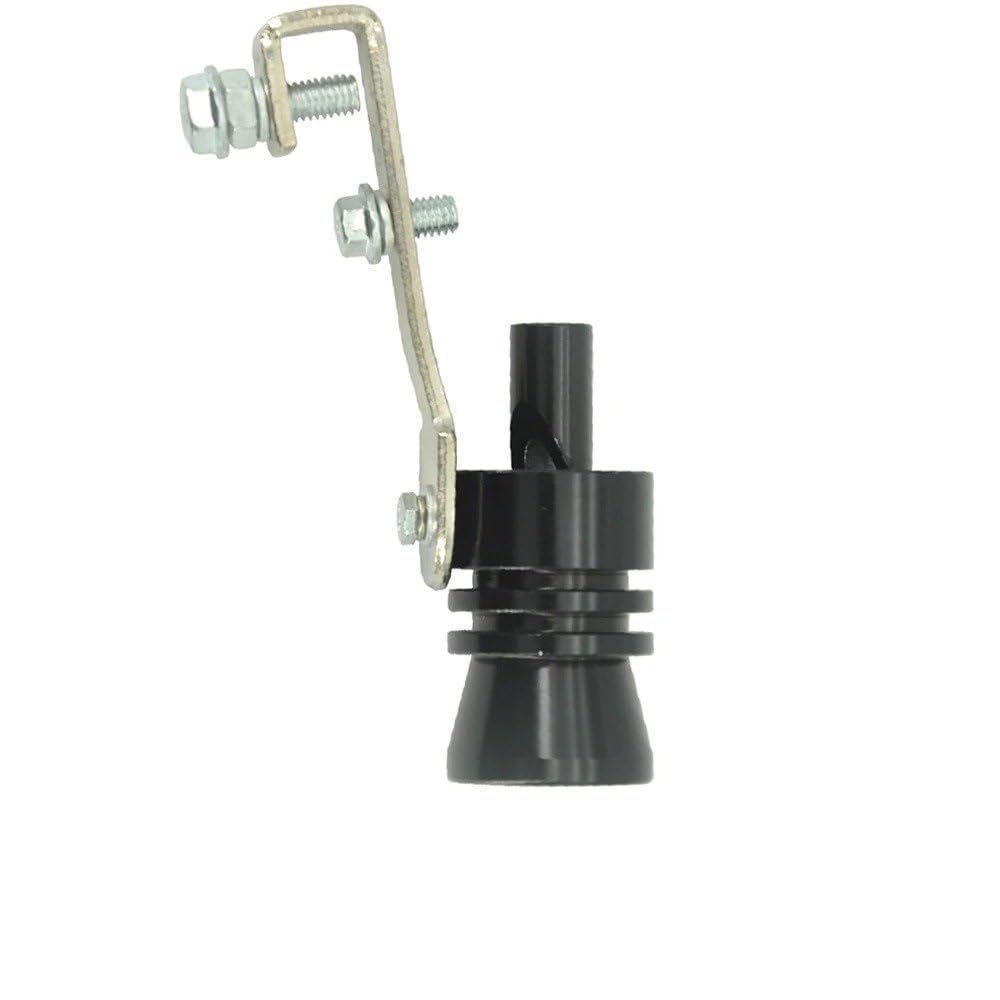 Auspuffblende Universal Auto Sound Simulator Turbo Sound Whistle Schalldämpfer Auspuffrohr Zubehör Auspuffendrohr(Black XL 1PC) von DPEDFVXVMR