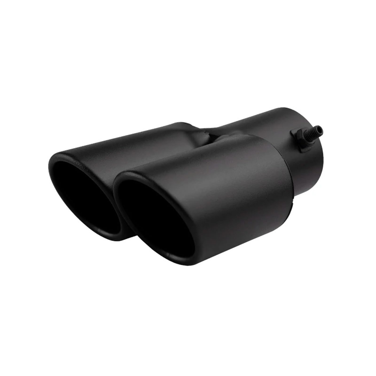 Auspuffblende Universal-Schalldämpfer Rund Kohlefaser-Auspuffspitzen Auto-Deko-Schalldämpfer Edelstahl Doppelendrohr Doppel-Auspuffspitzen Auspuffendrohr(Dbl 1 Bevel 340) von DPEDFVXVMR