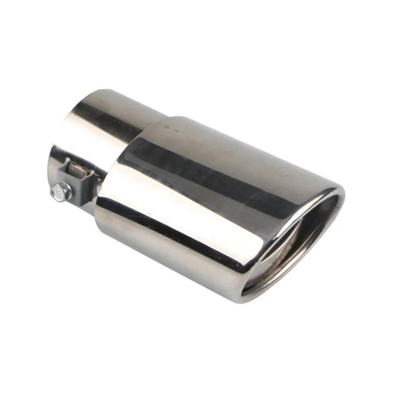 Auspuffblende Universal Schwanz Hinten Chrom Runde Auspuffrohr Schwanz Spitze Rohr Auto Auspuff Schalldämpfer Spitze Runde Edelstahl Auspuffendrohr(3) von DPEDFVXVMR