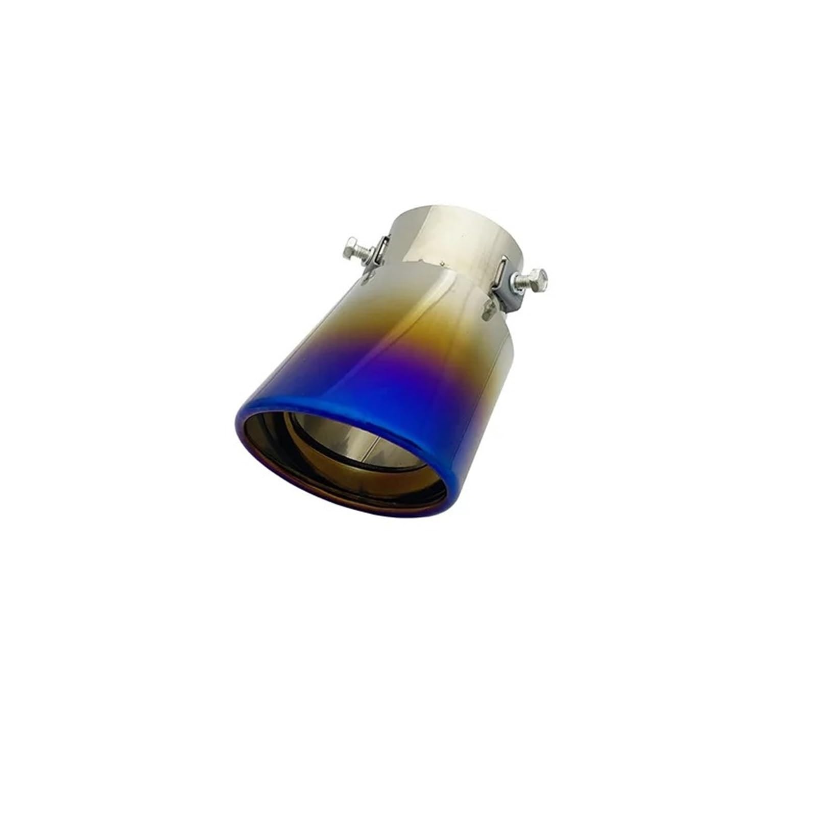 Auspuffblende Universeller Auto-Auspuff Auspuffrohr Endschalldämpfer Spitzenrohr Auto Modifiziertes Heck Chrom Runde Spitze Runder Edelstahl Auspuffendrohr(A14-4) von DPEDFVXVMR