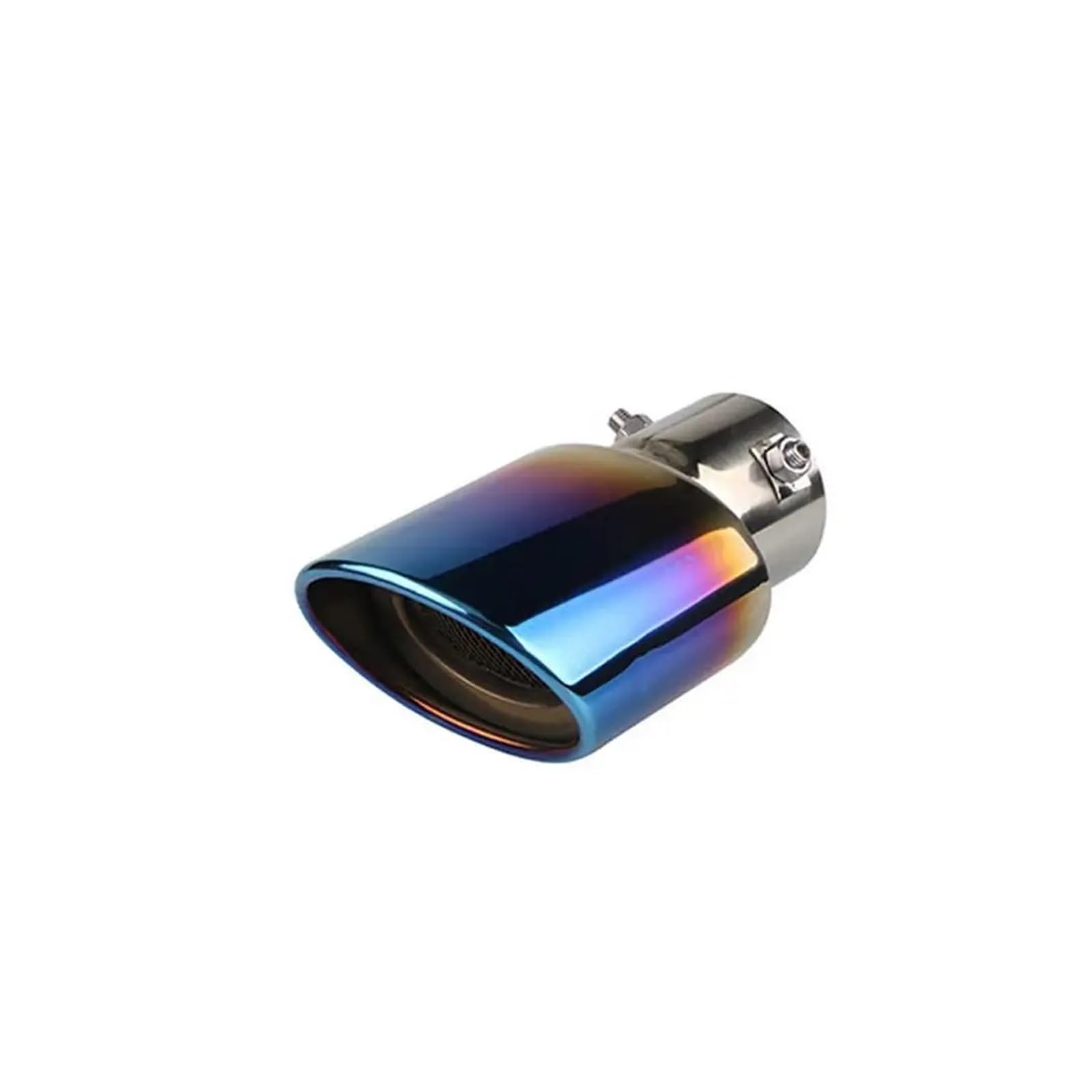 Auspuffblende Universelles Auto-Auspuff-Schalldämpfer-Spitzenzubehör Schalldämpfer Chrom-Auspuff-Endstück rundes Edelstahlrohr Schalldämpfer-Spitzenrohr Auspuffendrohr(3-Straight) von DPEDFVXVMR