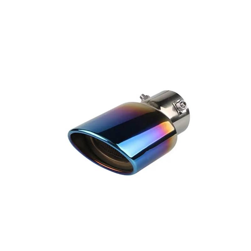Auspuffblende Universelles Auto-Auspuff-Schalldämpfer-Spitzenzubehör Schalldämpfer Chrom-Auspuff-Endstück rundes Edelstahlrohr Schalldämpfer-Spitzenrohr Auspuffendrohr(3-Straight) von DPEDFVXVMR