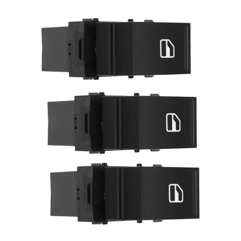 Fenstersteuerschalter 1K4959857B Für Jetta Für Golf Für Passat Für CC Für Touran Für Tiguan Auto Elektrische Master Fenster Schalter Taste Elektrische Fensterheber(3pcs) von DPEDFVXVMR