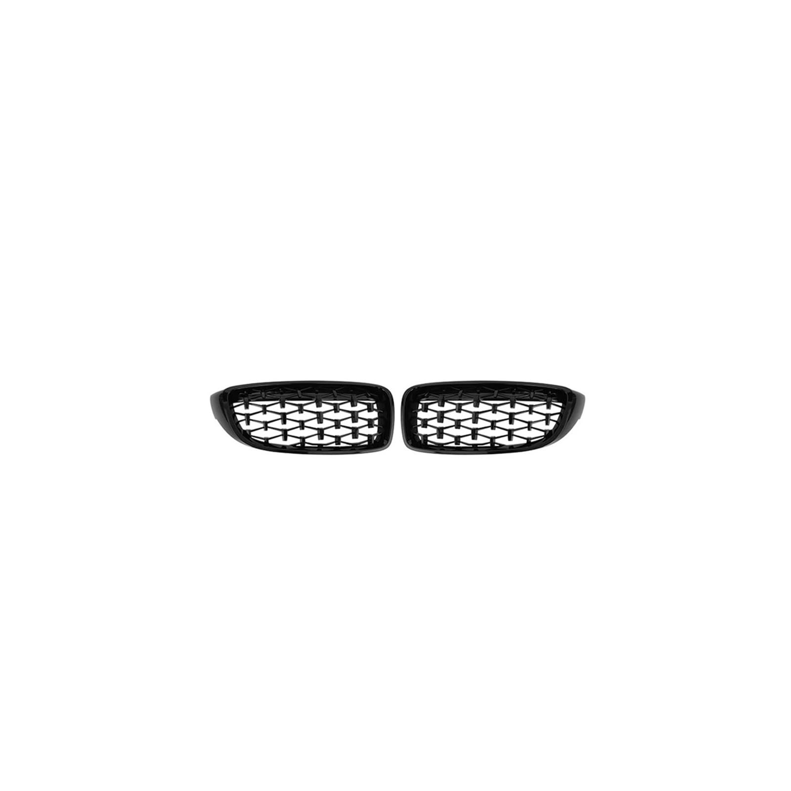 Haubengrill 2 PCS Für F32 F33 F36 F80 F82 425i 430i 440i 435i 2013-2018 Auto Vorderen Stoßfänger Diamant Niere Grill Vorne Haube Kühlergrill(Black) von DPEDFVXVMR