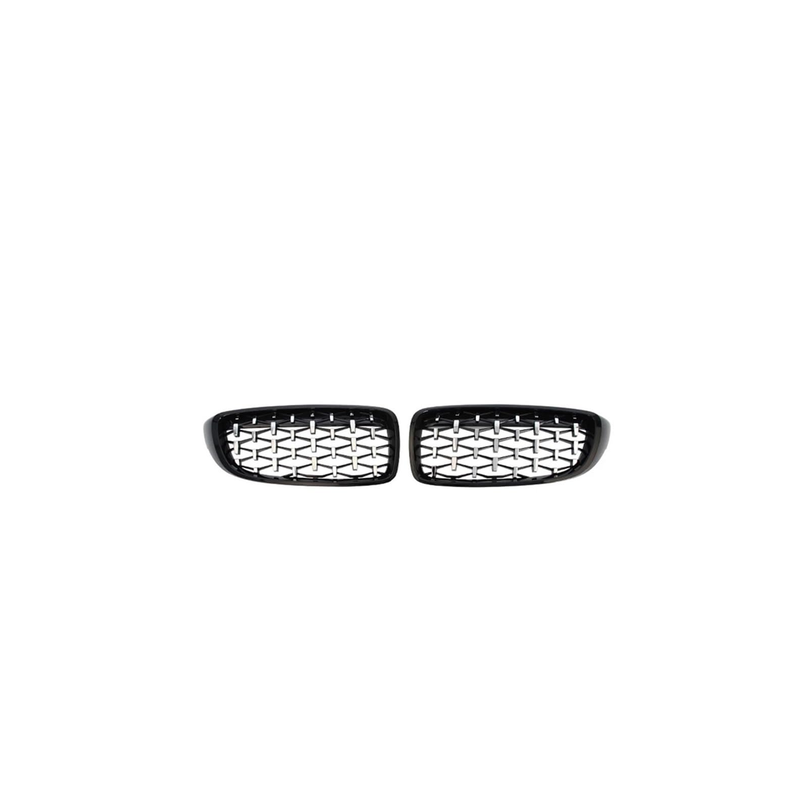 Haubengrill 2 PCS Für F32 F33 F36 F80 F82 425i 430i 440i 435i 2013-2018 Auto Vorderen Stoßfänger Diamant Niere Grill Vorne Haube Kühlergrill(Black and Silver) von DPEDFVXVMR
