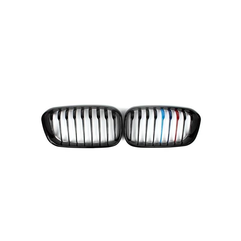 Haubengrill 2 Stück Für 1Serie F20 F21 2012–2019 Frontgrills Schwarz Glänzend Nierengrill Racing Frontstoßstangengitter Vorne Haube Kühlergrill(Single-3-Color) von DPEDFVXVMR