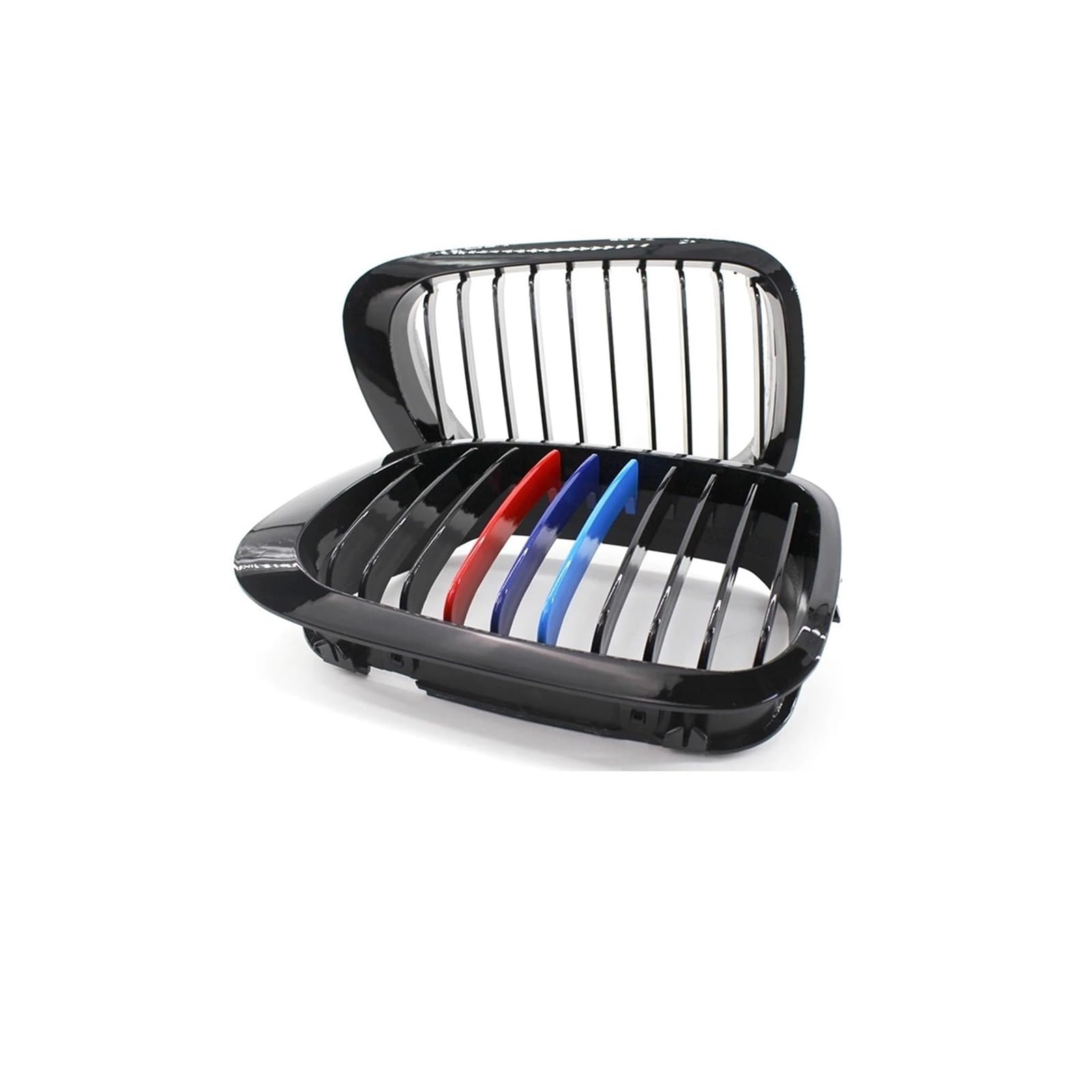 Haubengrill 2 Stücke Für 3Serie E46 320i 328i 330i 1998-2001 Auto Front Nierengrill Racing Grille Glanz Schwarz Vorne Haube Kühlergrill(2 Door 3 Style) von DPEDFVXVMR